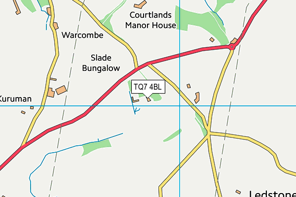 TQ7 4BL map - OS VectorMap District (Ordnance Survey)