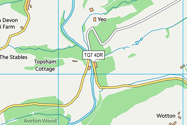 TQ7 4DR map - OS VectorMap District (Ordnance Survey)