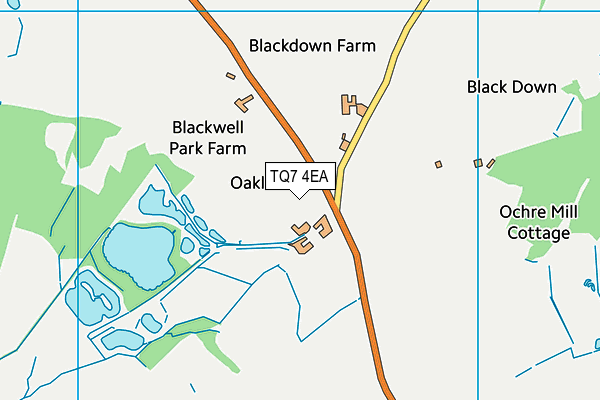 TQ7 4EA map - OS VectorMap District (Ordnance Survey)