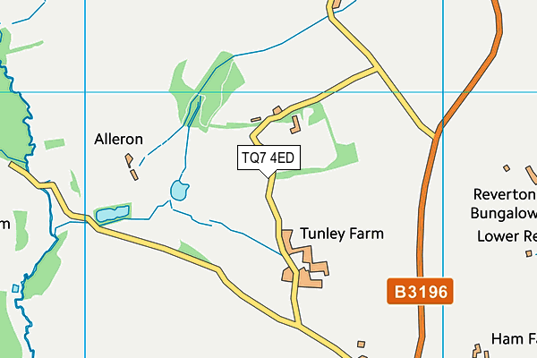 TQ7 4ED map - OS VectorMap District (Ordnance Survey)