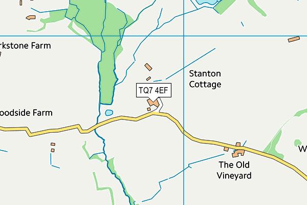 TQ7 4EF map - OS VectorMap District (Ordnance Survey)