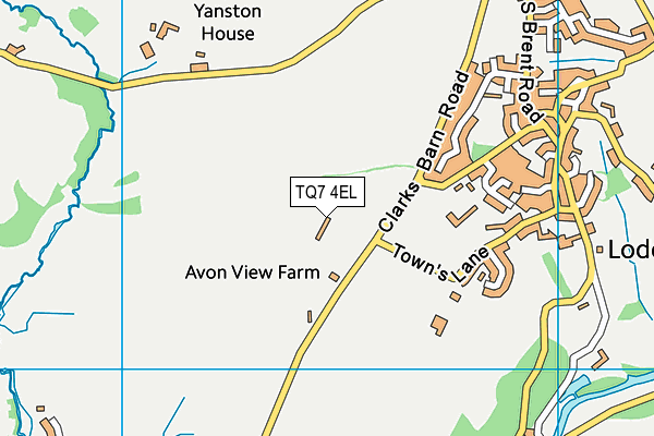 TQ7 4EL map - OS VectorMap District (Ordnance Survey)
