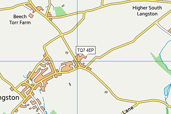 TQ7 4EP map - OS VectorMap District (Ordnance Survey)