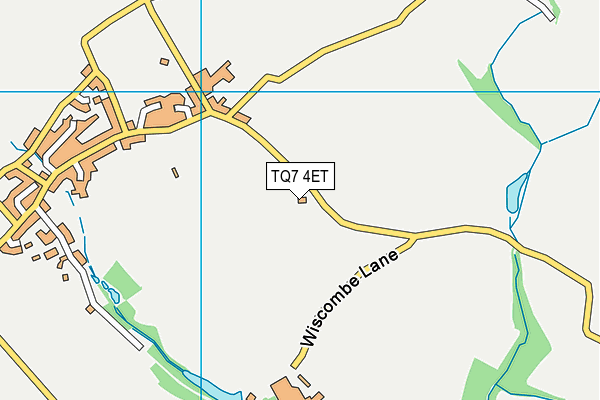 TQ7 4ET map - OS VectorMap District (Ordnance Survey)