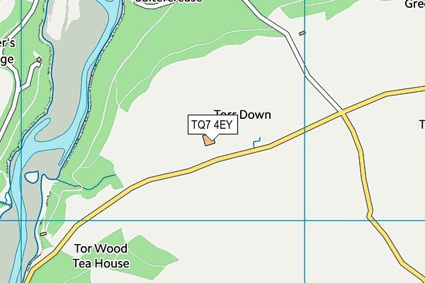 TQ7 4EY map - OS VectorMap District (Ordnance Survey)