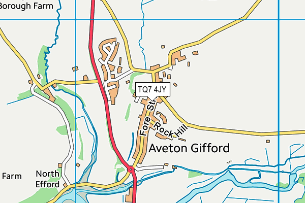 TQ7 4JY map - OS VectorMap District (Ordnance Survey)