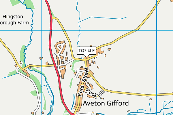 TQ7 4LF map - OS VectorMap District (Ordnance Survey)