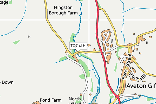 TQ7 4LH map - OS VectorMap District (Ordnance Survey)