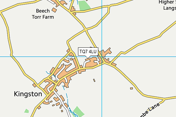 TQ7 4LU map - OS VectorMap District (Ordnance Survey)