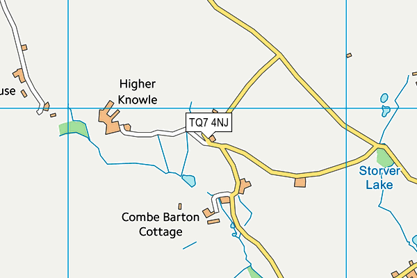 TQ7 4NJ map - OS VectorMap District (Ordnance Survey)