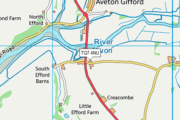 TQ7 4NU map - OS VectorMap District (Ordnance Survey)