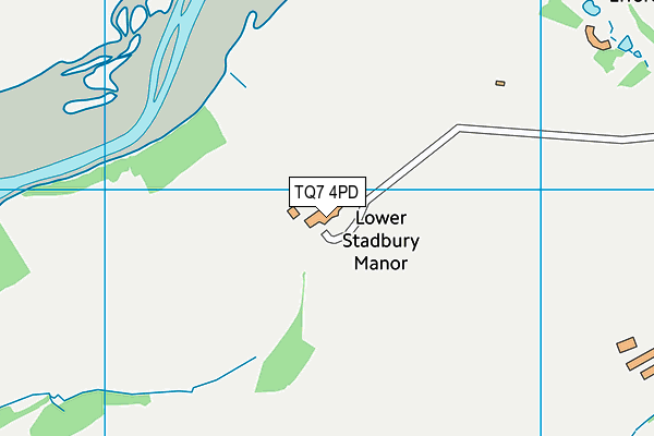 TQ7 4PD map - OS VectorMap District (Ordnance Survey)