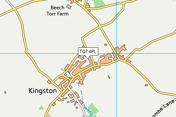 TQ7 4PL map - OS VectorMap District (Ordnance Survey)