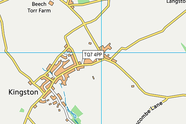 TQ7 4PP map - OS VectorMap District (Ordnance Survey)