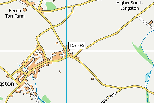 TQ7 4PS map - OS VectorMap District (Ordnance Survey)