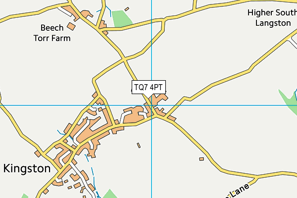 TQ7 4PT map - OS VectorMap District (Ordnance Survey)