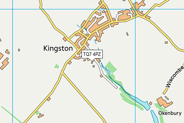 TQ7 4PZ map - OS VectorMap District (Ordnance Survey)