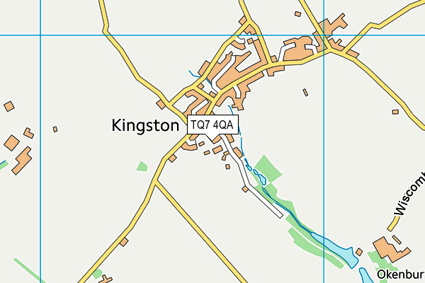 TQ7 4QA map - OS VectorMap District (Ordnance Survey)