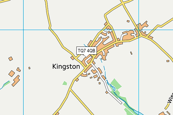 TQ7 4QB map - OS VectorMap District (Ordnance Survey)