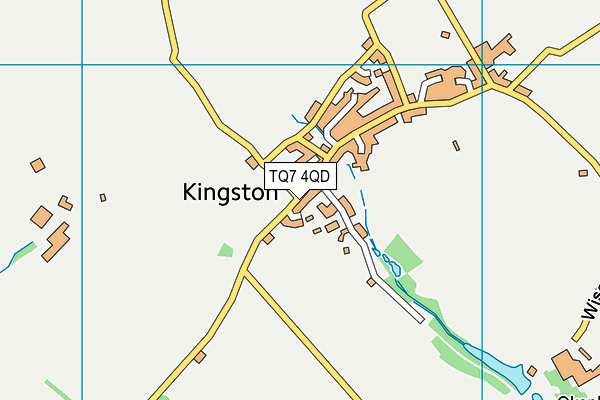 TQ7 4QD map - OS VectorMap District (Ordnance Survey)