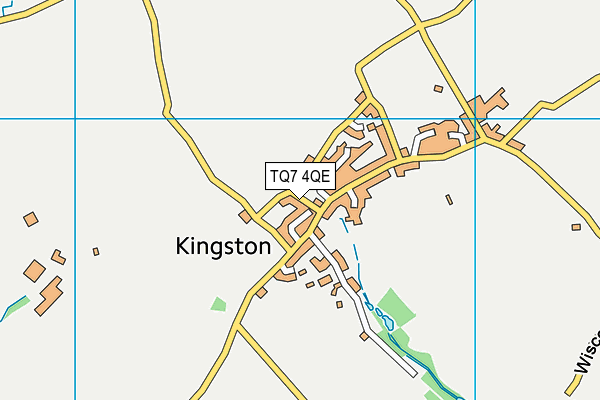 TQ7 4QE map - OS VectorMap District (Ordnance Survey)