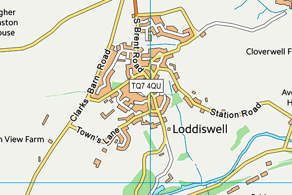 Loddiswell Primary School map (TQ7 4QU) - OS VectorMap District (Ordnance Survey)