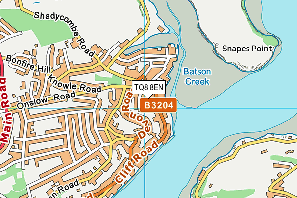 TQ8 8EN map - OS VectorMap District (Ordnance Survey)