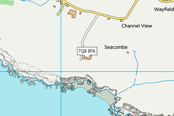 TQ8 8FA map - OS VectorMap District (Ordnance Survey)