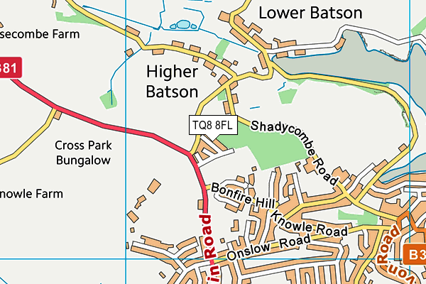 TQ8 8FL map - OS VectorMap District (Ordnance Survey)