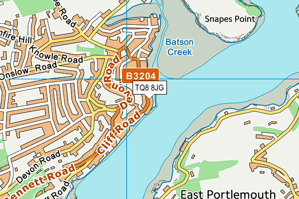 Map of THE SALCOMBE COMPANY LIMITED at district scale