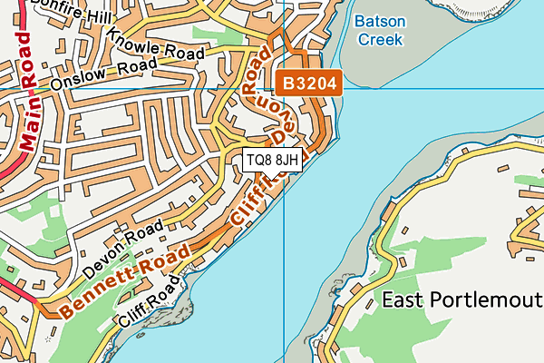 The Salcombe Harbour Hotel map (TQ8 8JH) - OS VectorMap District (Ordnance Survey)