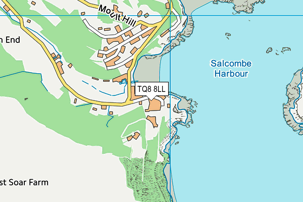 TQ8 8LL map - OS VectorMap District (Ordnance Survey)
