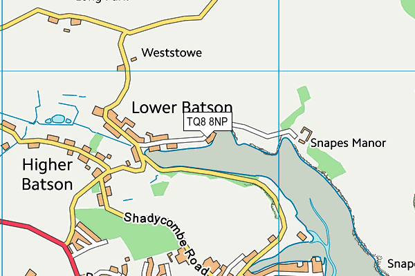 TQ8 8NP map - OS VectorMap District (Ordnance Survey)