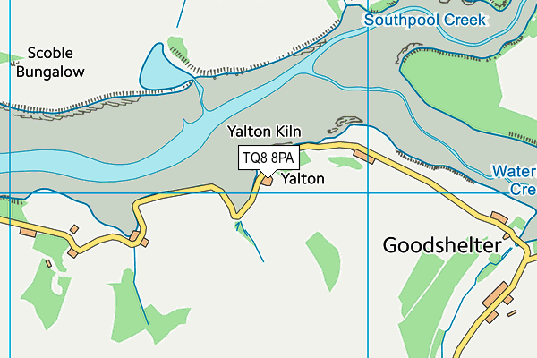 TQ8 8PA map - OS VectorMap District (Ordnance Survey)