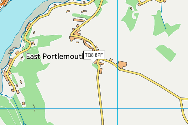 TQ8 8PF map - OS VectorMap District (Ordnance Survey)