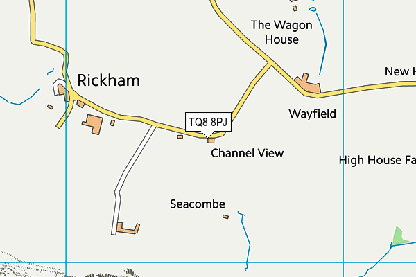 TQ8 8PJ map - OS VectorMap District (Ordnance Survey)