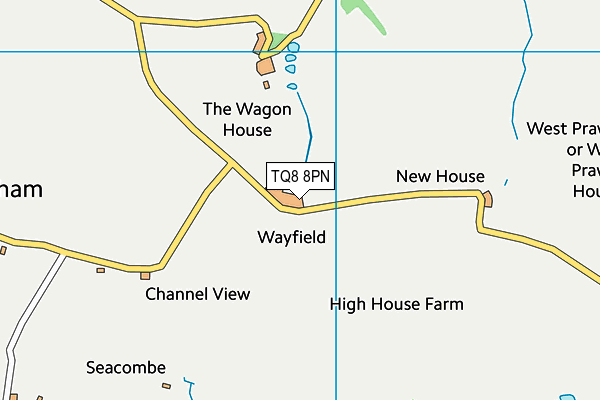 TQ8 8PN map - OS VectorMap District (Ordnance Survey)