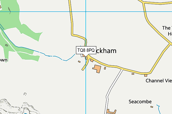 TQ8 8PQ map - OS VectorMap District (Ordnance Survey)