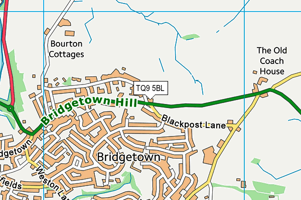 TQ9 5BL map - OS VectorMap District (Ordnance Survey)