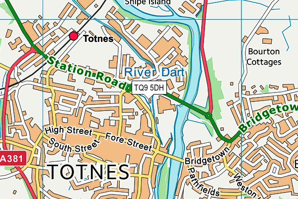 TQ9 5DH map - OS VectorMap District (Ordnance Survey)