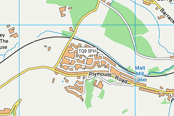 TQ9 5FH map - OS VectorMap District (Ordnance Survey)