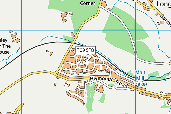 TQ9 5FQ map - OS VectorMap District (Ordnance Survey)