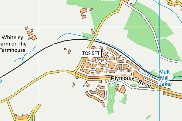 TQ9 5FT map - OS VectorMap District (Ordnance Survey)