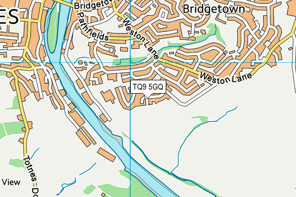 TQ9 5GQ map - OS VectorMap District (Ordnance Survey)