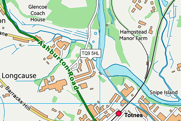 TQ9 5HL map - OS VectorMap District (Ordnance Survey)