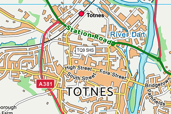 TQ9 5HS map - OS VectorMap District (Ordnance Survey)