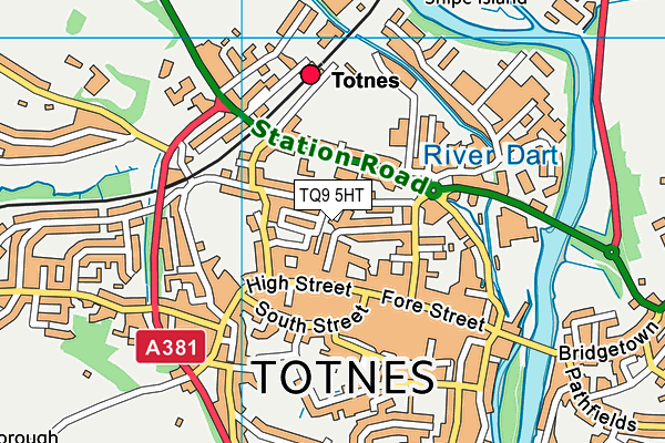 TQ9 5HT map - OS VectorMap District (Ordnance Survey)