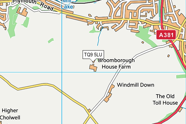 TQ9 5LU map - OS VectorMap District (Ordnance Survey)