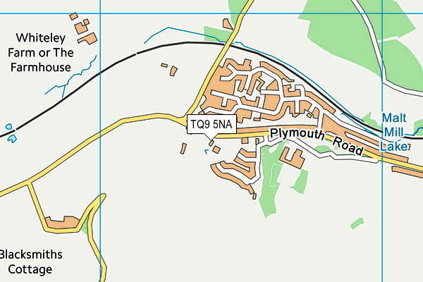 TQ9 5NA map - OS VectorMap District (Ordnance Survey)