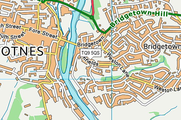 TQ9 5QS map - OS VectorMap District (Ordnance Survey)